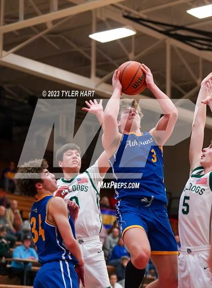 Thumbnail 1 in Monrovia vs. Crawfordsville (IHSAA 3A Sectional First Round) photogallery.