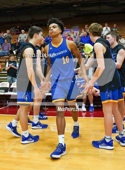 Thumbnail 3 in Monrovia vs. Crawfordsville (IHSAA 3A Sectional First Round) photogallery.