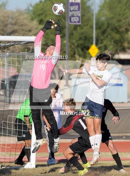 Thumbnail 2 in Yuma Catholic @ Desert Ridge (Desert Ridge Cactus Cup Tournament) photogallery.