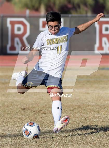 Thumbnail 1 in Yuma Catholic @ Desert Ridge (Desert Ridge Cactus Cup Tournament) photogallery.