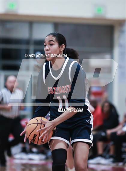 Thumbnail 1 in Leuzinger vs Burroughs (West Coast Holiday Tournament) photogallery.