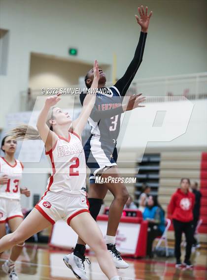 Thumbnail 1 in Leuzinger vs Burroughs (West Coast Holiday Tournament) photogallery.