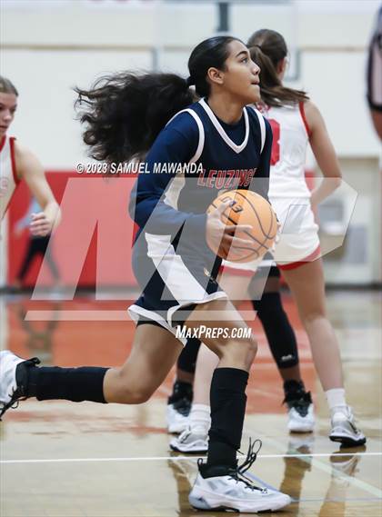 Thumbnail 1 in Leuzinger vs Burroughs (West Coast Holiday Tournament) photogallery.