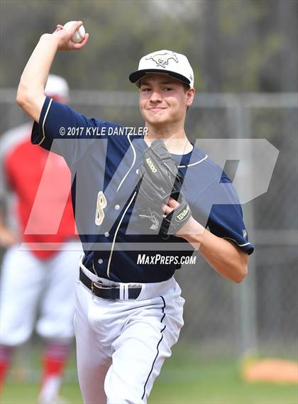 Thumbnail 1 in CHANT HomeSchool vs McKinney Christian Academy (Dallas Lutheran Wood Bat Tournament) photogallery.