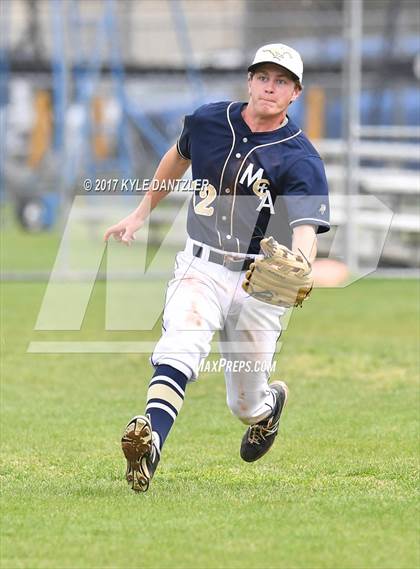 Thumbnail 1 in CHANT HomeSchool vs McKinney Christian Academy (Dallas Lutheran Wood Bat Tournament) photogallery.