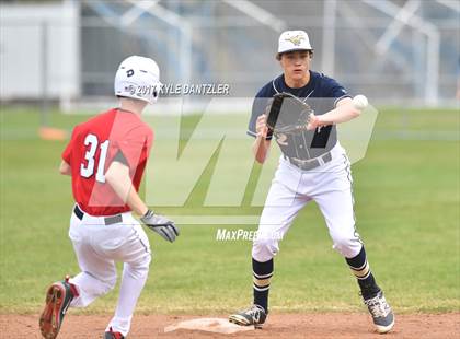 Thumbnail 1 in CHANT HomeSchool vs McKinney Christian Academy (Dallas Lutheran Wood Bat Tournament) photogallery.