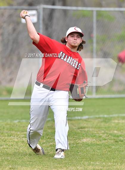 Thumbnail 3 in CHANT HomeSchool vs McKinney Christian Academy (Dallas Lutheran Wood Bat Tournament) photogallery.