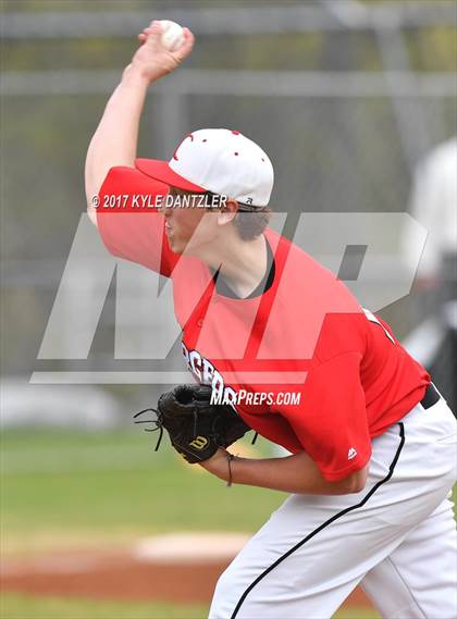 Thumbnail 2 in CHANT HomeSchool vs McKinney Christian Academy (Dallas Lutheran Wood Bat Tournament) photogallery.