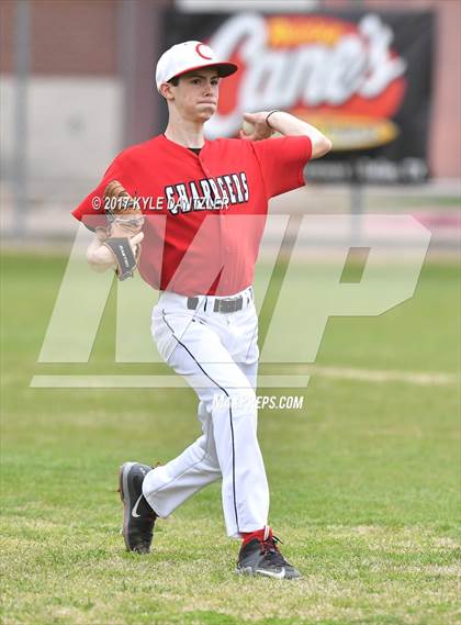 Thumbnail 3 in CHANT HomeSchool vs McKinney Christian Academy (Dallas Lutheran Wood Bat Tournament) photogallery.