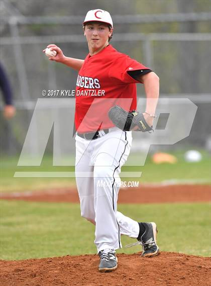 Thumbnail 2 in CHANT HomeSchool vs McKinney Christian Academy (Dallas Lutheran Wood Bat Tournament) photogallery.