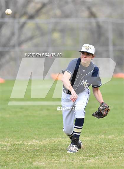 Thumbnail 1 in CHANT HomeSchool vs McKinney Christian Academy (Dallas Lutheran Wood Bat Tournament) photogallery.