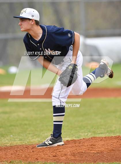 Thumbnail 2 in CHANT HomeSchool vs McKinney Christian Academy (Dallas Lutheran Wood Bat Tournament) photogallery.