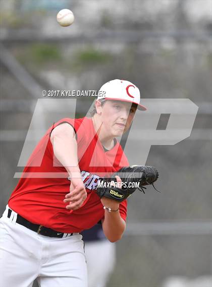 Thumbnail 3 in CHANT HomeSchool vs McKinney Christian Academy (Dallas Lutheran Wood Bat Tournament) photogallery.