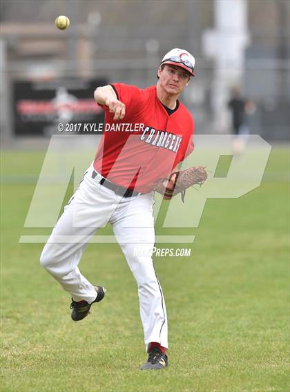 Thumbnail 3 in CHANT HomeSchool vs McKinney Christian Academy (Dallas Lutheran Wood Bat Tournament) photogallery.