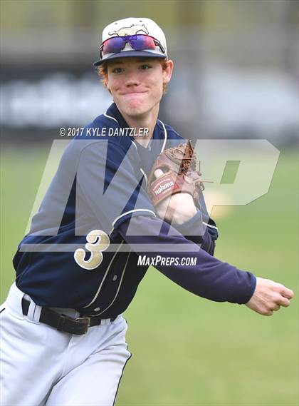 Thumbnail 1 in CHANT HomeSchool vs McKinney Christian Academy (Dallas Lutheran Wood Bat Tournament) photogallery.