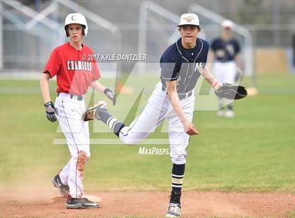 Thumbnail 1 in CHANT HomeSchool vs McKinney Christian Academy (Dallas Lutheran Wood Bat Tournament) photogallery.