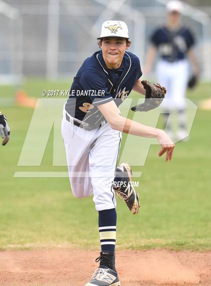 Thumbnail 2 in CHANT HomeSchool vs McKinney Christian Academy (Dallas Lutheran Wood Bat Tournament) photogallery.