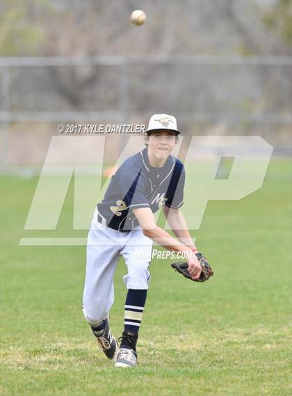 Thumbnail 2 in CHANT HomeSchool vs McKinney Christian Academy (Dallas Lutheran Wood Bat Tournament) photogallery.