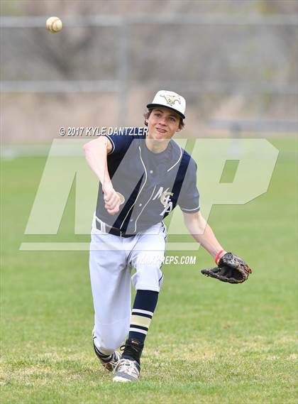 Thumbnail 1 in CHANT HomeSchool vs McKinney Christian Academy (Dallas Lutheran Wood Bat Tournament) photogallery.