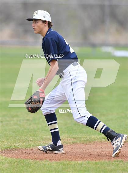 Thumbnail 3 in CHANT HomeSchool vs McKinney Christian Academy (Dallas Lutheran Wood Bat Tournament) photogallery.