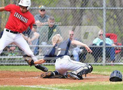 Thumbnail 3 in CHANT HomeSchool vs McKinney Christian Academy (Dallas Lutheran Wood Bat Tournament) photogallery.