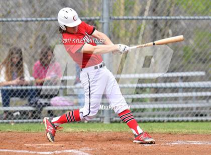 Thumbnail 1 in CHANT HomeSchool vs McKinney Christian Academy (Dallas Lutheran Wood Bat Tournament) photogallery.
