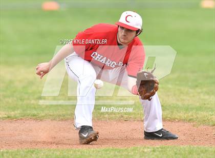 Thumbnail 2 in CHANT HomeSchool vs McKinney Christian Academy (Dallas Lutheran Wood Bat Tournament) photogallery.