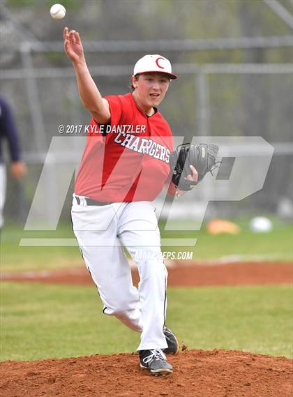 Thumbnail 1 in CHANT HomeSchool vs McKinney Christian Academy (Dallas Lutheran Wood Bat Tournament) photogallery.