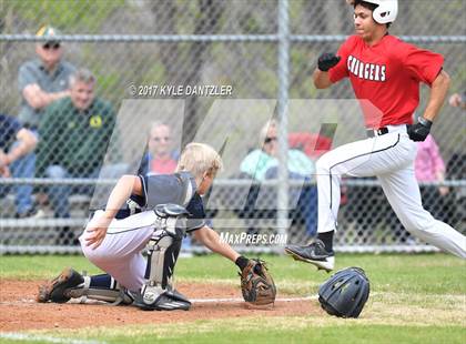 Thumbnail 2 in CHANT HomeSchool vs McKinney Christian Academy (Dallas Lutheran Wood Bat Tournament) photogallery.