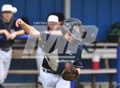 Thumbnail 2 in CHANT HomeSchool vs McKinney Christian Academy (Dallas Lutheran Wood Bat Tournament) photogallery.