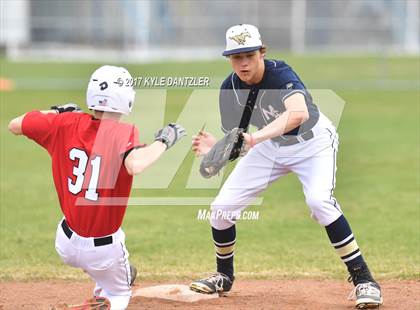 Thumbnail 3 in CHANT HomeSchool vs McKinney Christian Academy (Dallas Lutheran Wood Bat Tournament) photogallery.