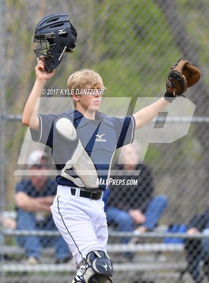 Thumbnail 2 in CHANT HomeSchool vs McKinney Christian Academy (Dallas Lutheran Wood Bat Tournament) photogallery.