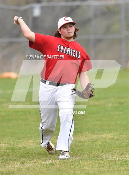 Thumbnail 2 in CHANT HomeSchool vs McKinney Christian Academy (Dallas Lutheran Wood Bat Tournament) photogallery.