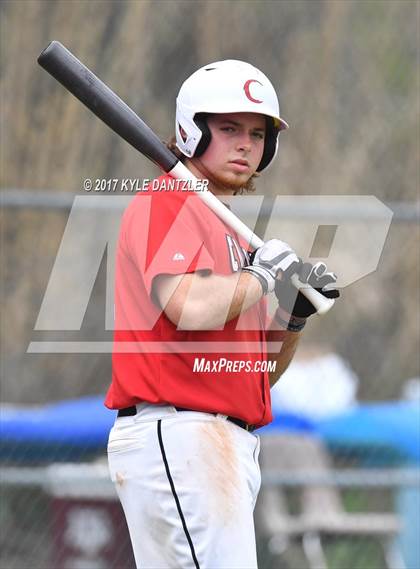 Thumbnail 2 in CHANT HomeSchool vs McKinney Christian Academy (Dallas Lutheran Wood Bat Tournament) photogallery.