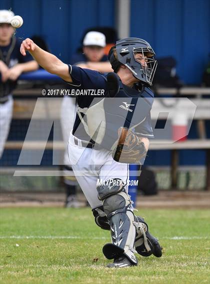 Thumbnail 1 in CHANT HomeSchool vs McKinney Christian Academy (Dallas Lutheran Wood Bat Tournament) photogallery.