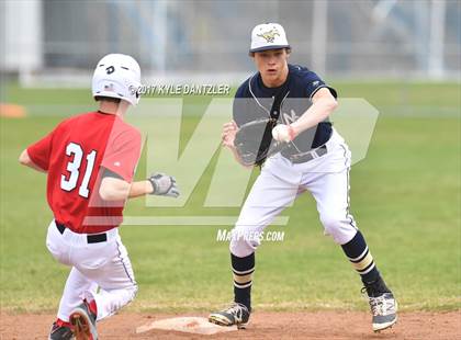 Thumbnail 2 in CHANT HomeSchool vs McKinney Christian Academy (Dallas Lutheran Wood Bat Tournament) photogallery.