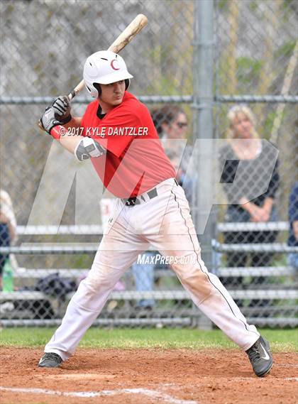 Thumbnail 2 in CHANT HomeSchool vs McKinney Christian Academy (Dallas Lutheran Wood Bat Tournament) photogallery.