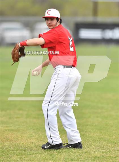 Thumbnail 2 in CHANT HomeSchool vs McKinney Christian Academy (Dallas Lutheran Wood Bat Tournament) photogallery.