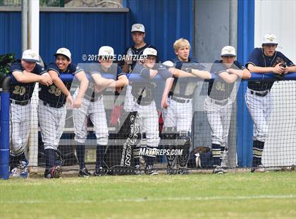 Thumbnail 2 in CHANT HomeSchool vs McKinney Christian Academy (Dallas Lutheran Wood Bat Tournament) photogallery.