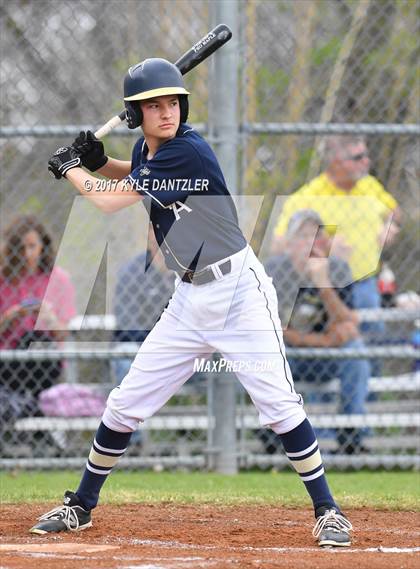 Thumbnail 2 in CHANT HomeSchool vs McKinney Christian Academy (Dallas Lutheran Wood Bat Tournament) photogallery.