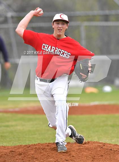 Thumbnail 3 in CHANT HomeSchool vs McKinney Christian Academy (Dallas Lutheran Wood Bat Tournament) photogallery.
