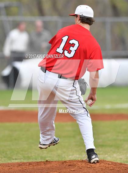 Thumbnail 2 in CHANT HomeSchool vs McKinney Christian Academy (Dallas Lutheran Wood Bat Tournament) photogallery.