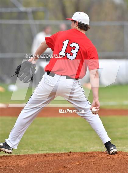 Thumbnail 1 in CHANT HomeSchool vs McKinney Christian Academy (Dallas Lutheran Wood Bat Tournament) photogallery.