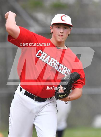 Thumbnail 2 in CHANT HomeSchool vs McKinney Christian Academy (Dallas Lutheran Wood Bat Tournament) photogallery.