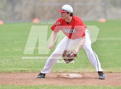 Thumbnail 3 in CHANT HomeSchool vs McKinney Christian Academy (Dallas Lutheran Wood Bat Tournament) photogallery.