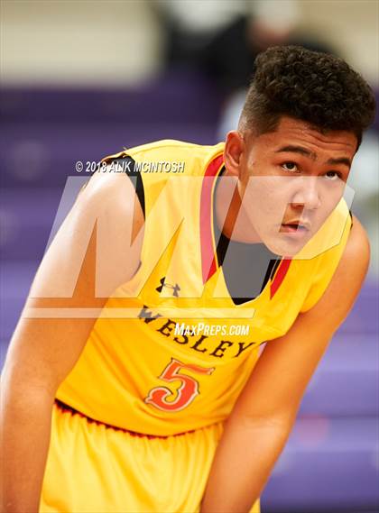 Thumbnail 1 in Wesleyan Christian Academy vs. Word of God Christian Academy (John Wall Holiday Invitational) photogallery.