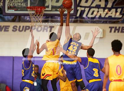 Thumbnail 2 in Wesleyan Christian Academy vs. Word of God Christian Academy (John Wall Holiday Invitational) photogallery.