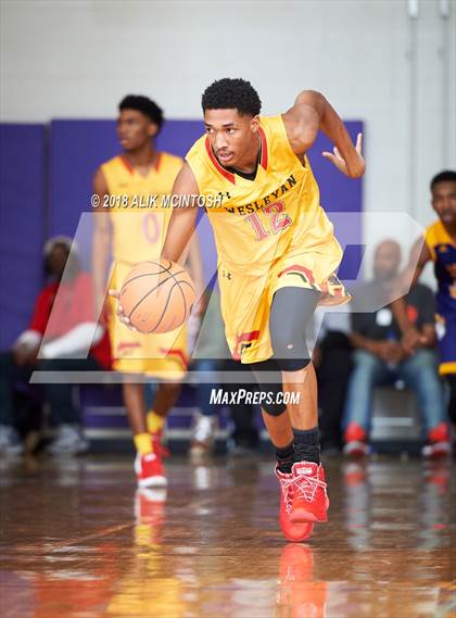 Thumbnail 1 in Wesleyan Christian Academy vs. Word of God Christian Academy (John Wall Holiday Invitational) photogallery.