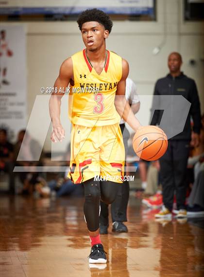 Thumbnail 1 in Wesleyan Christian Academy vs. Word of God Christian Academy (John Wall Holiday Invitational) photogallery.