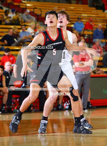 Thumbnail 2 in Salesian vs. Centennial (Nike Extravaganza) photogallery.